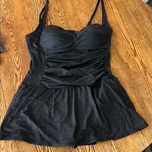 Chic Black Women's One-Piece Swimsuit